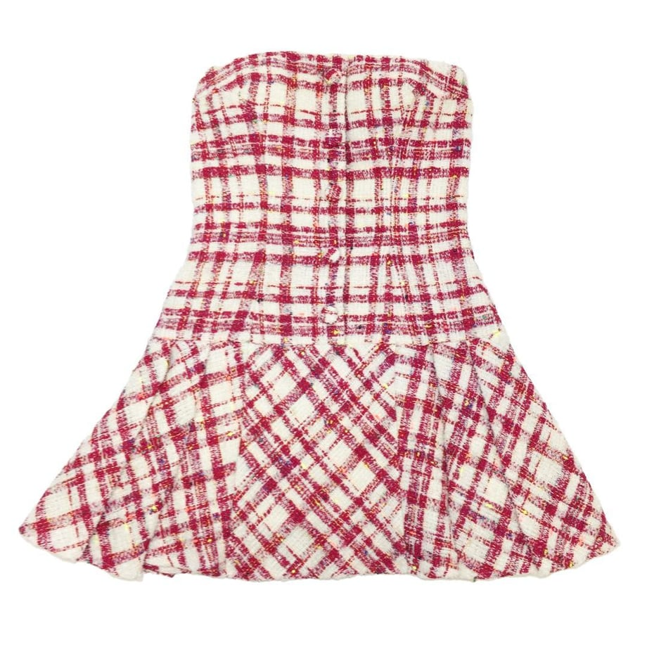 ROBE de FLEURS スイートチェックツイードミニキャバドレス
